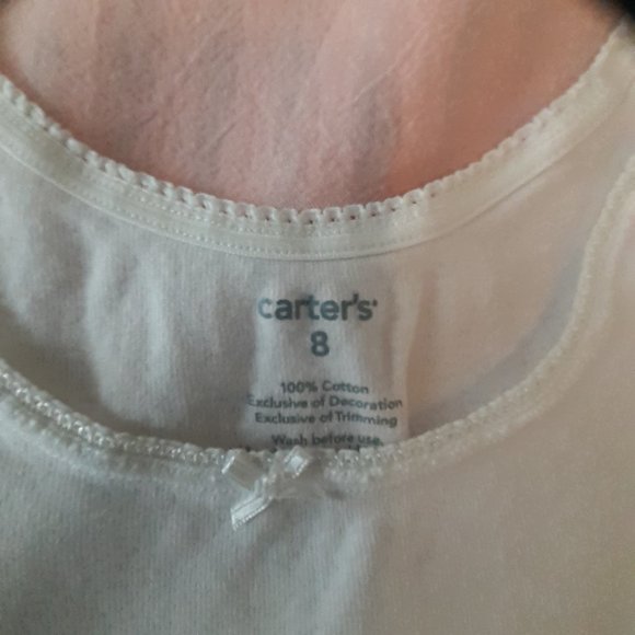 CARTER'S BRAND NEW NEVER WORN – 2-PACK TANK TOPS 100% COTTON – GIRL SIZE 6-7 - Picture 3 of 3